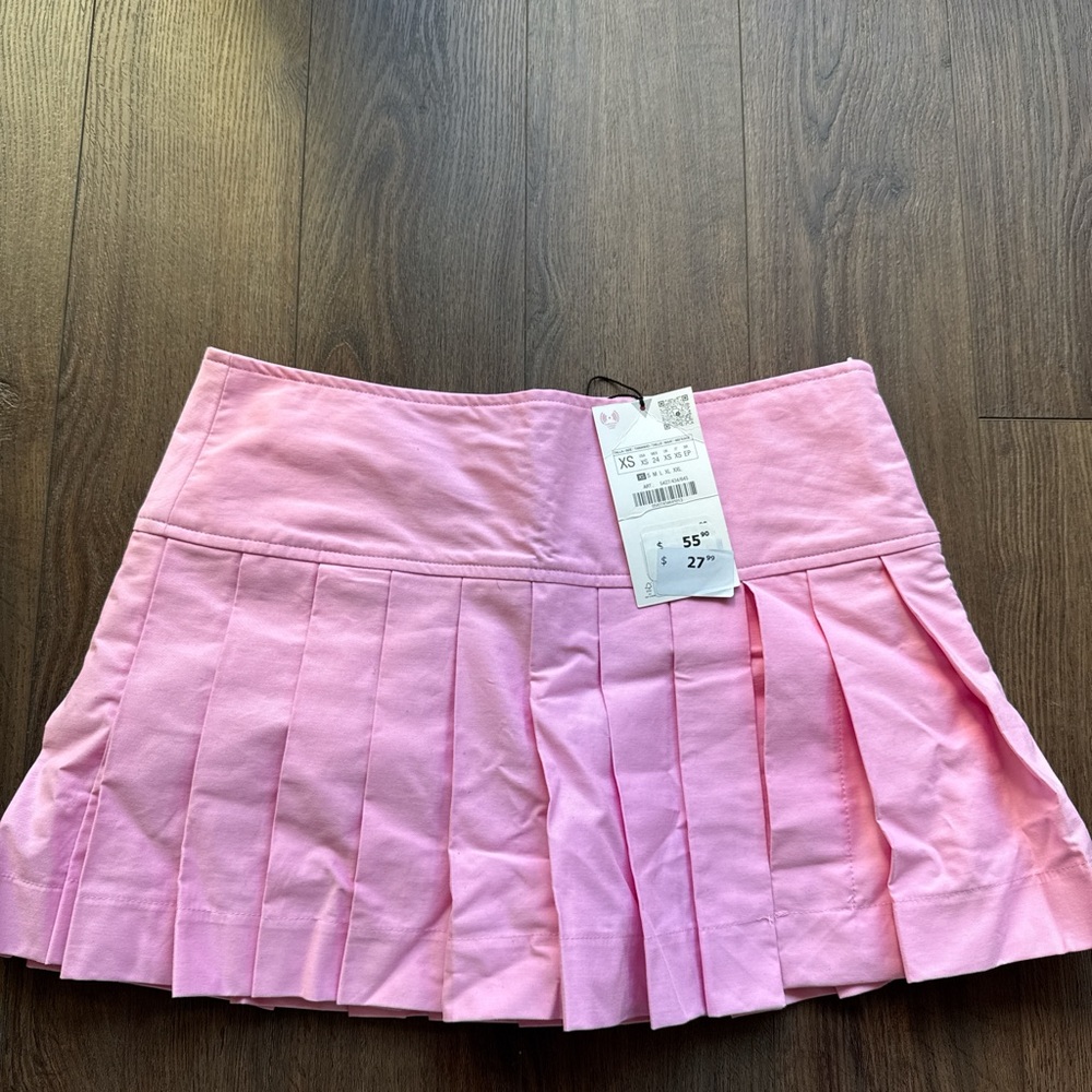 ZARA PINK PLEATED SKORT ✨🩷